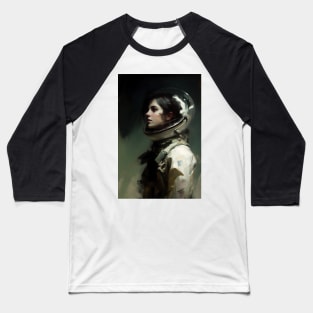 Gothic Astronaut Moody Dark Painting Baseball T-Shirt